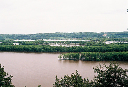 [View of Mississippi River from park.]